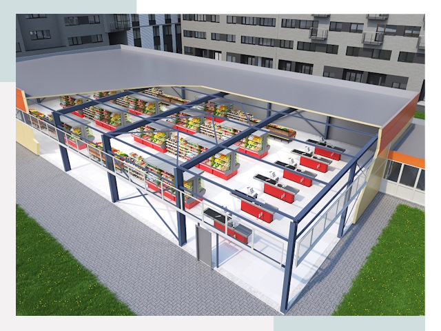 Строительство магазинов в Юрга от 642 руб. за м²