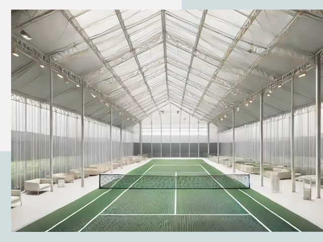 Строительство теннисных кортов в Юрге