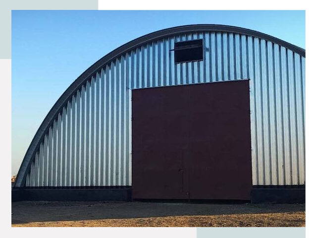 Бескаркасные ангары в Юрге