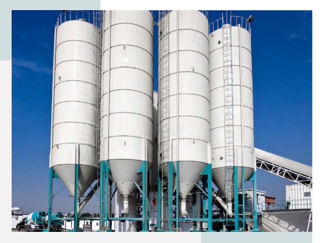 Строительство цементных силосов в Юрге
