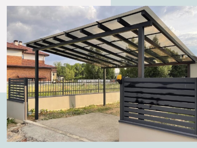 Металлические навесы в Юрга от 642 руб. за м²