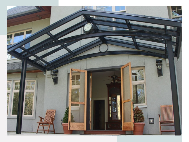 Козырьки металлические в Юрге