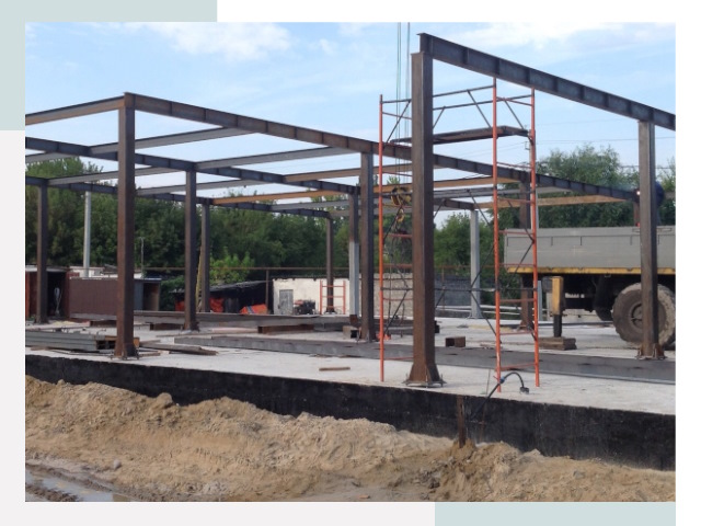 Фундамент для ангаров в Юрге