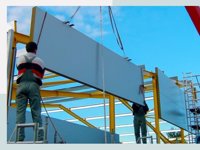 Монтаж сэндвич-панелей в Юрге от 642 руб.